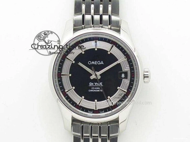 0325 ZipUp De Ville Date SS MKF 1:1 Best Edition White Dial Roman Marker on Black Leather Strap A 7741